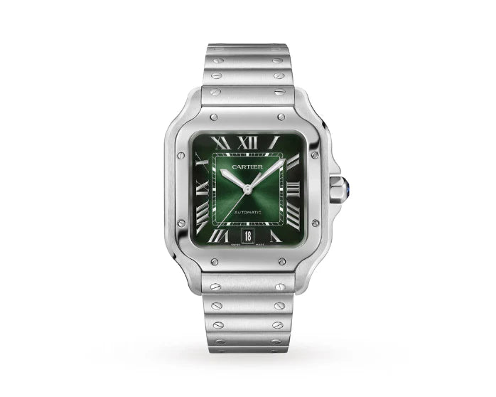 Cartier santos with accesories